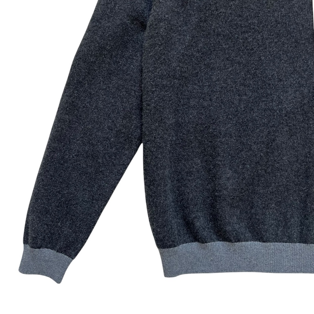 NWT One Grey Day Colorblock Cut Out 100% Cashmere Sweater in Gray Size S - Picture 4 of 11